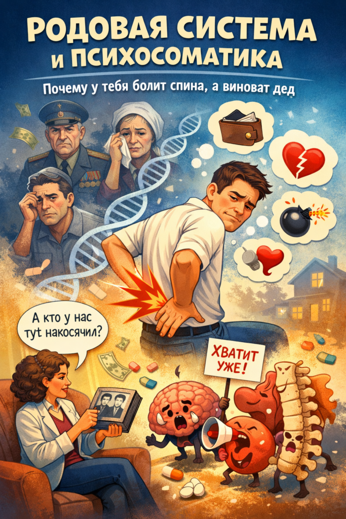 Родовая система и психосоматика: почему у тебя болит спина, а виноват дед